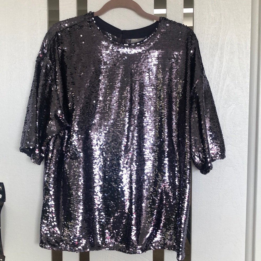 ASOS sequinned shirt